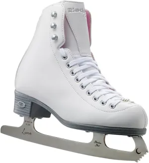 114 Pearl Ice Skates - Women's Recreational Ice Figure Skates with Steel Luna Blade