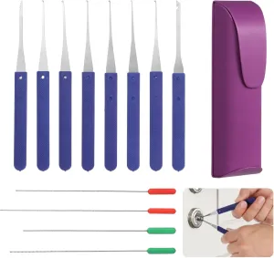 12-Piece Broken Tap Extractor Set with Storage Case, Includes Needles and Hooks for Removal of Stuck Pieces