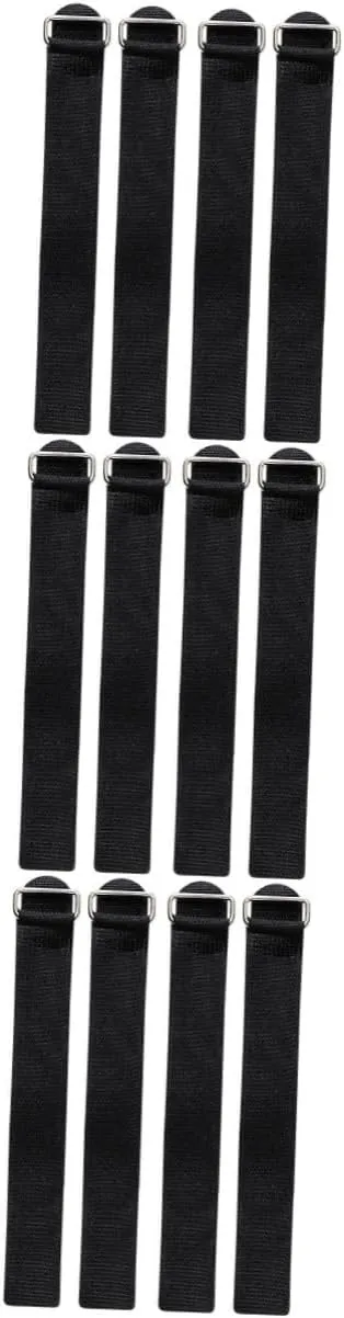 12pcs Ice Grippers Strap for Shoes Portable Anti-Slip Spike Crampons for Climbing Durable Non-Slip Binding Buckle Lightweight Outdoor Traction Supplies