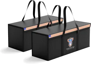 12V 200Ah LiFePO4 Lithium Battery Fireproof Safe Bag Large Capacity Explosion-Proof Battery Bag LiPO Safe Bag Waterproof Battery Storage Box(22 * 9 * 9.4 inch), 2-Pack