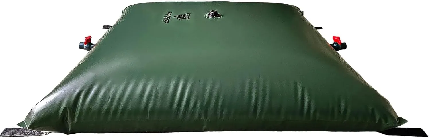 130 Gallon Water Bladder/Food Grade/Water Tank-Includes Brass Fittings for Quick Garden Hose Connection-Emergency Water Storage/Camping Gear/Survival Kit