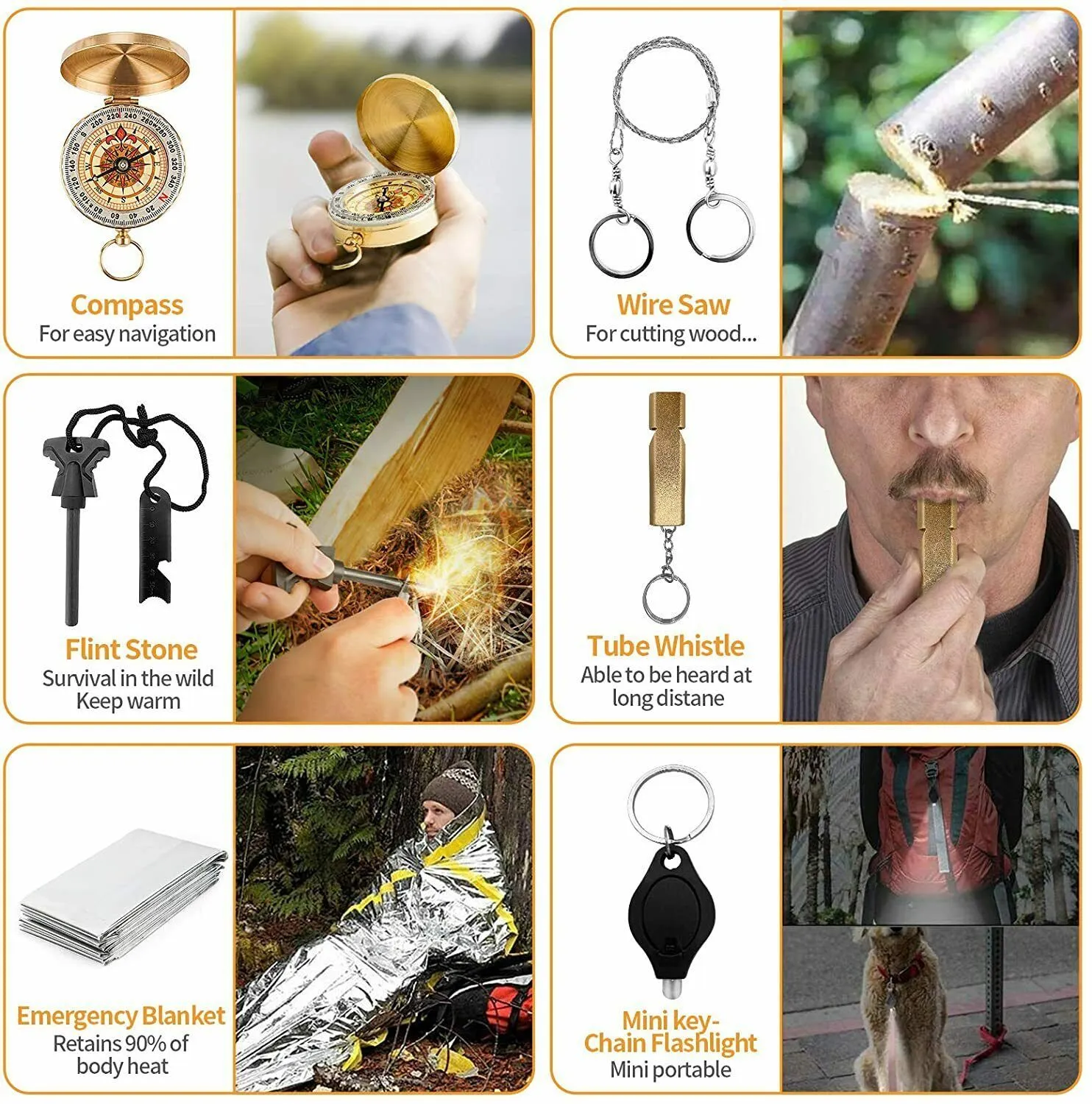 14-in-1 Emergency Survival Kit – Camping & Tactical Gear