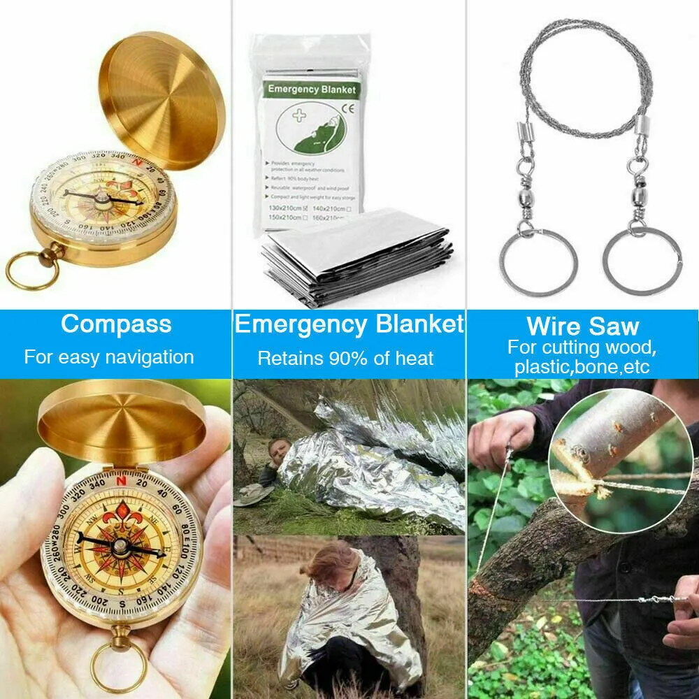 14-in-1 Emergency Survival Kit – Camping & Tactical Gear