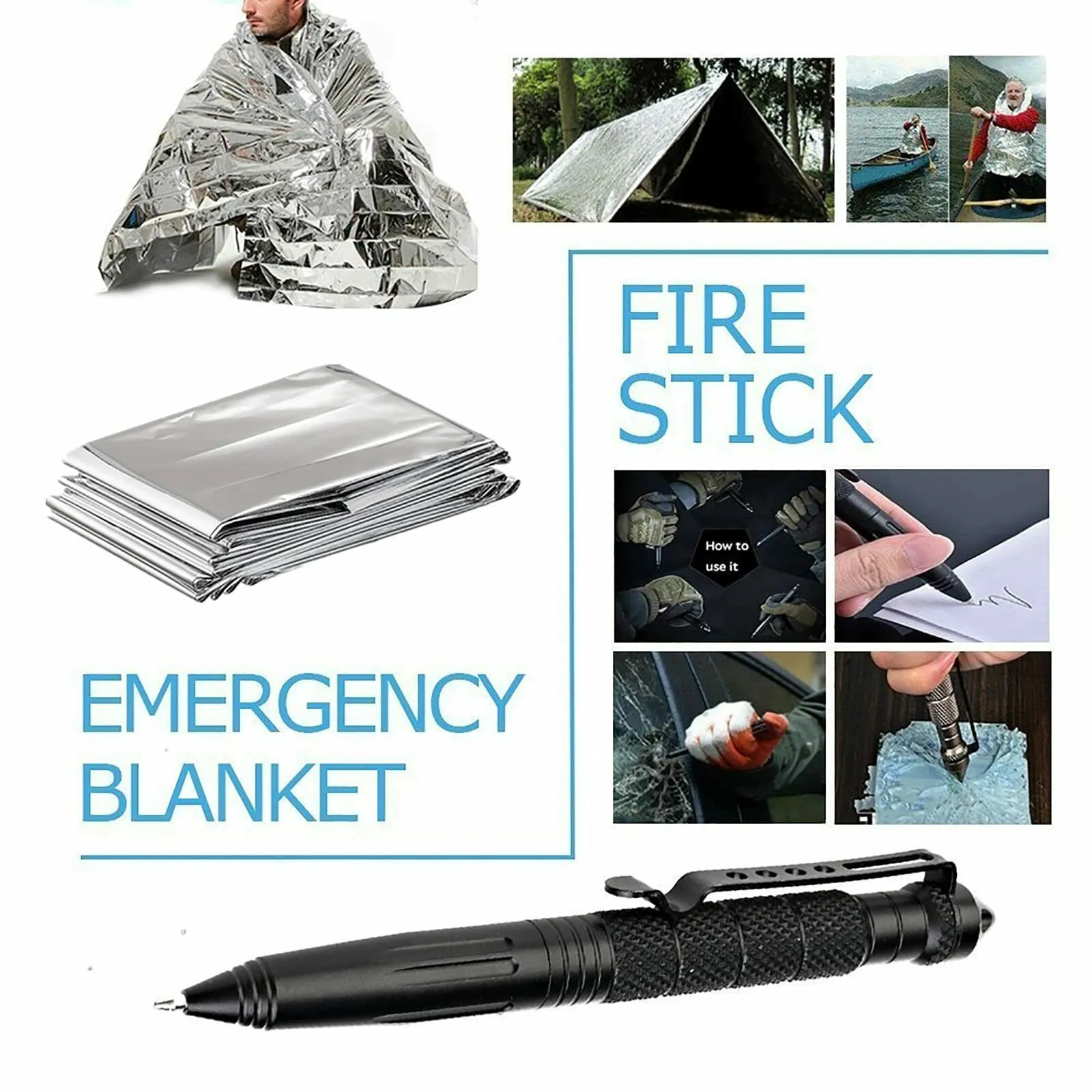 14-in-1 Emergency Survival Kit – Camping & Tactical Gear
