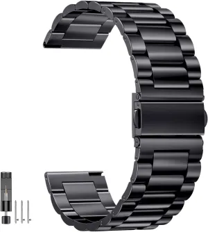 14/16/18/20/22mm Metal Watch Band, Stainless Steel Quick Release Strap for Men Women