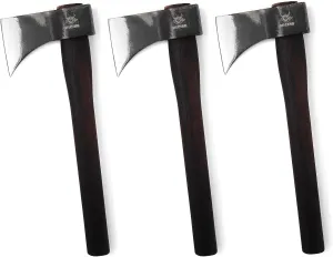 15.7" Competition Axes, 1065 Manganese Steel Throwing Hatchet Beech Wood Handle for Axe Throwing - 3 Pack
