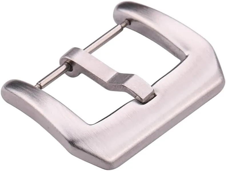 18 20 22 23 24mm Metal Buckle Watch Strap Band Wholesale Solid Stainless Steel Silver Black Brushed Watchbands Clasp Accessories