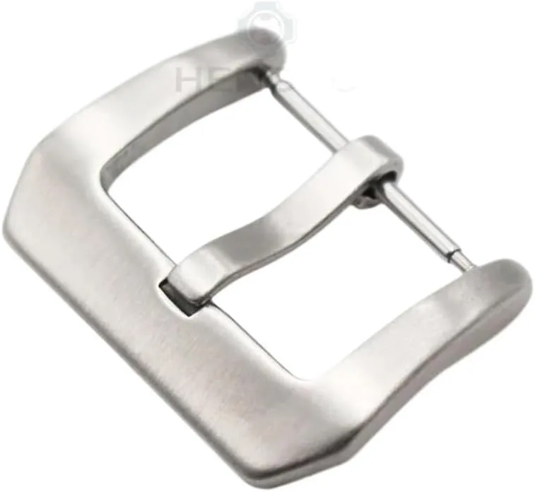 18 20 22 23 24mm Metal Buckle Watch Strap Band Wholesale Solid Stainless Steel Silver Black Brushed Watchbands Clasp Accessories