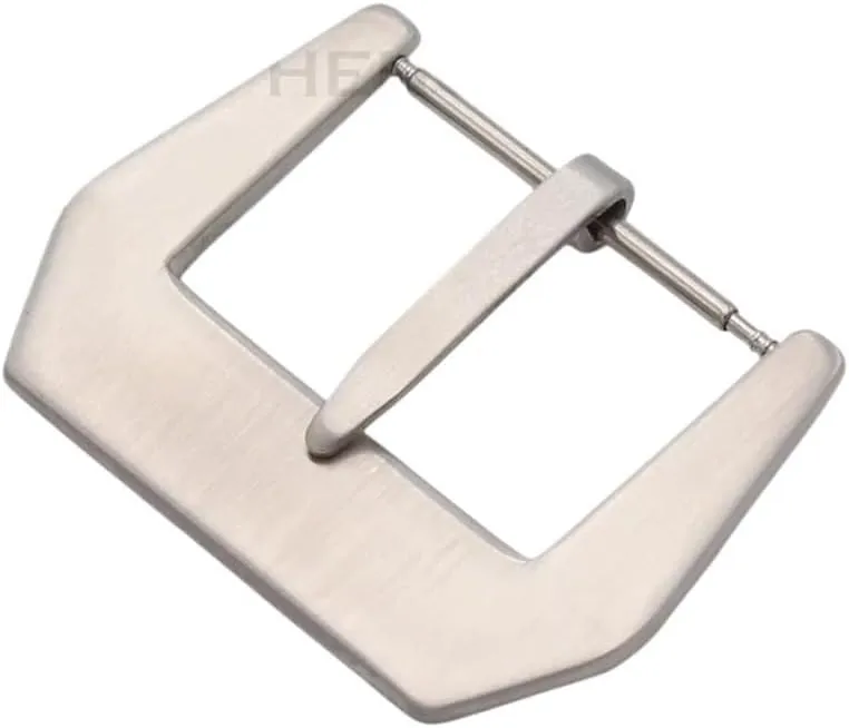 18 20 22 23 24mm Metal Buckle Watch Strap Band Wholesale Solid Stainless Steel Silver Black Brushed Watchbands Clasp Accessories