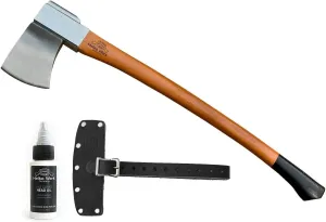 1844 Helko Werk Germany Vario Heavy Universal Axe - German Made Heavy Duty Large Felling Axe and Cutting Axe - Head 5.5 lbs, Handle 36 in. (Heavy Universal) #10055