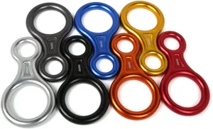1pc Rappelling Device for Outdoor Climbing Lightweight Figure for Mountain Climbing Ice Rescue Activities Random Color
