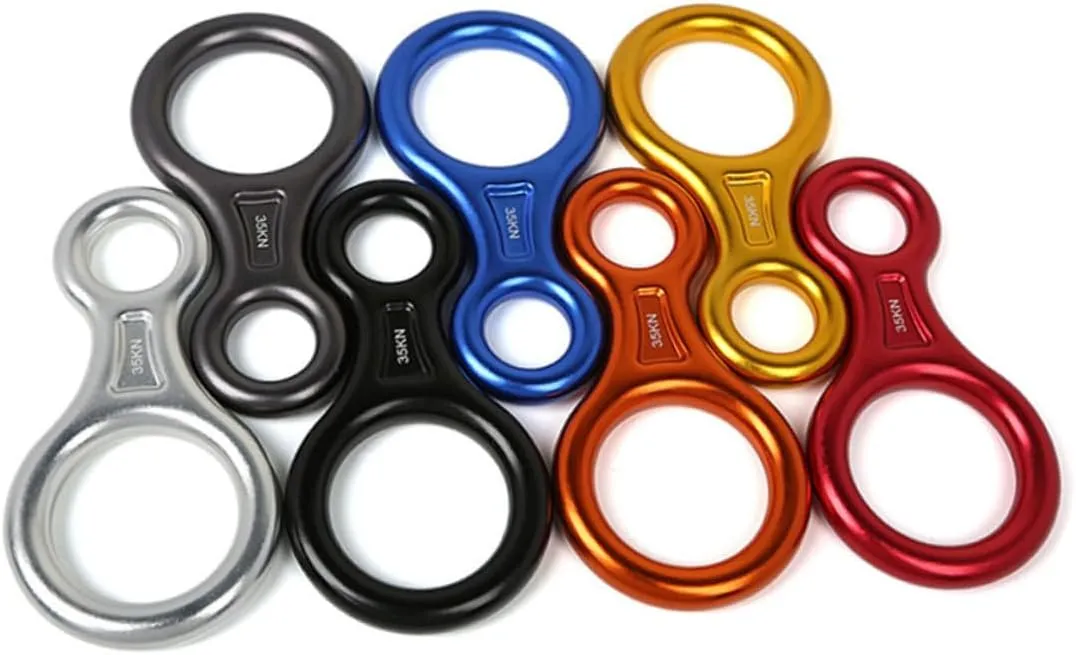 1pc Rappelling Device for Outdoor Climbing Lightweight Figure for Mountain Climbing Ice Rescue Activities Random Color