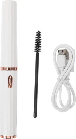 1set Portable USB Rechargeable Heated Eyelash Curler Temperature Electric Curling Tool for Women Compact Design for Travel Natural Curling Effect