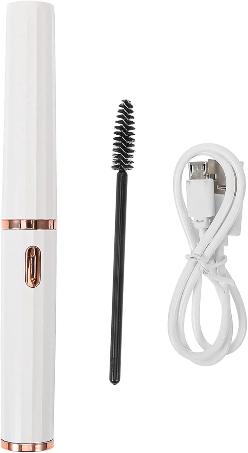 1set Portable USB Rechargeable Heated Eyelash Curler Temperature Electric Curling Tool for Women Compact Design for Travel Natural Curling Effect