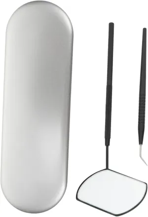2-in-1 Eyelash Examination Mirror Pick Rod Supply for Women Compact Design