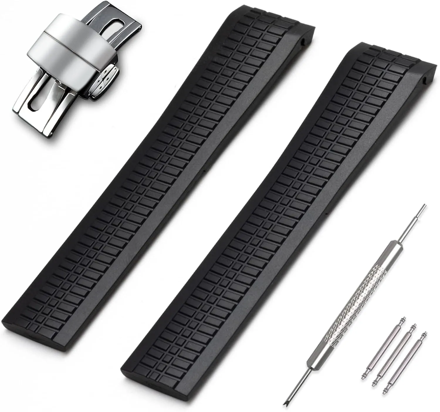 21mm FKM Rubber Strap for Patek Philippe Aquanaut 5164A 5167A PP Silicone Watch Band Replacement Accessories