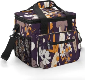 22.5L Waterproof Soft Cooler BagInsulated Lunch Box for Camping Fishing Beach Road Trips