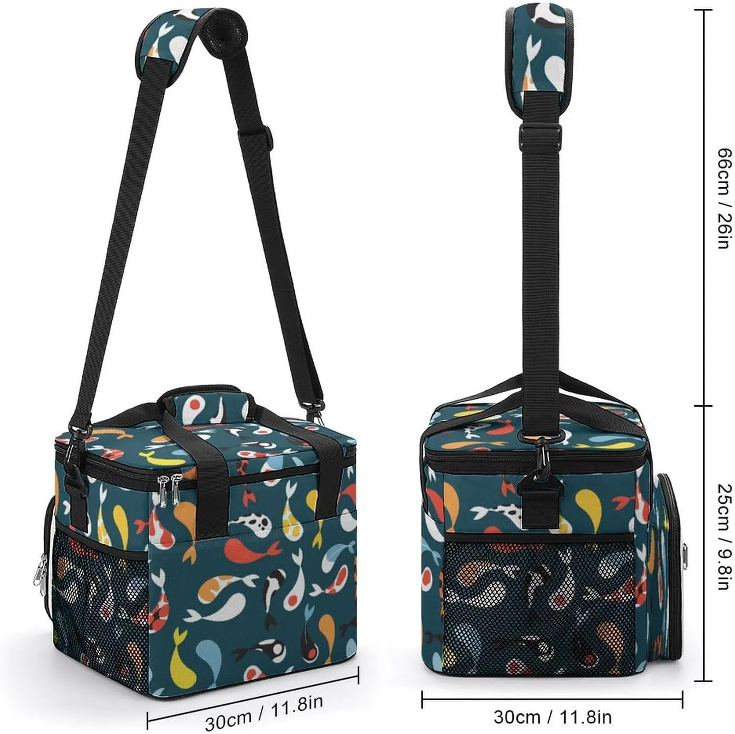 22.5L Waterproof Soft Cooler BagInsulated Lunch Box for Camping Fishing Beach Road Trips