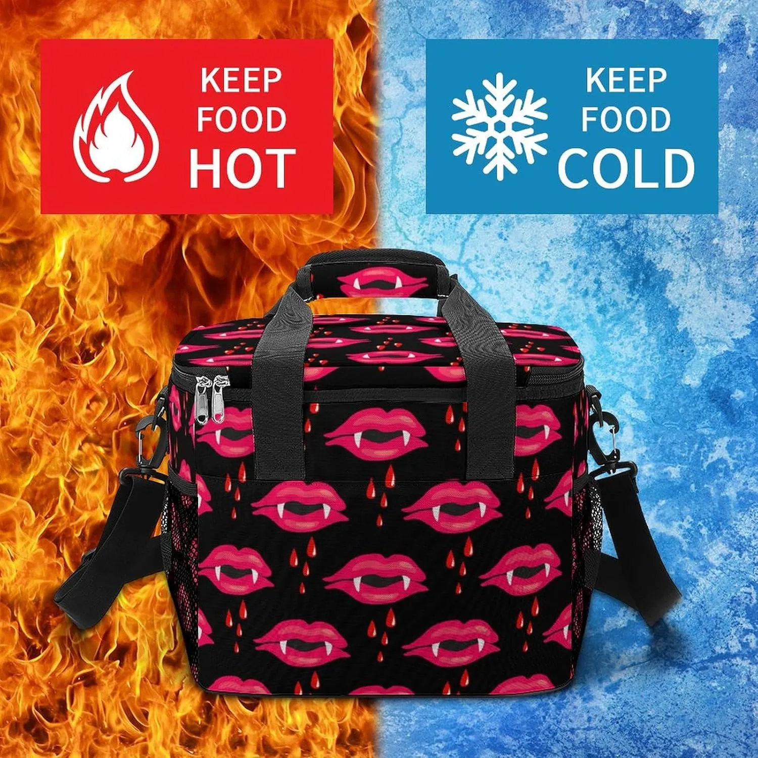 22.5L Waterproof Soft Cooler BagInsulated Lunch Box for Camping Fishing Beach Road Trips