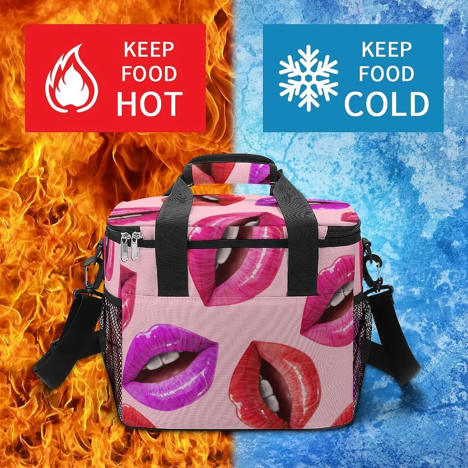 22.5L Waterproof Soft Cooler BagInsulated Lunch Box for Camping Fishing Beach Road Trips