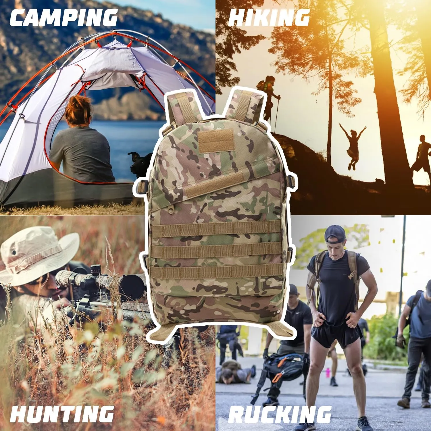 25L Bug Out Backpack for Men | Survival Go Bag for Essential Items, Supplies, Tools & Necessity Kits in Emergencies