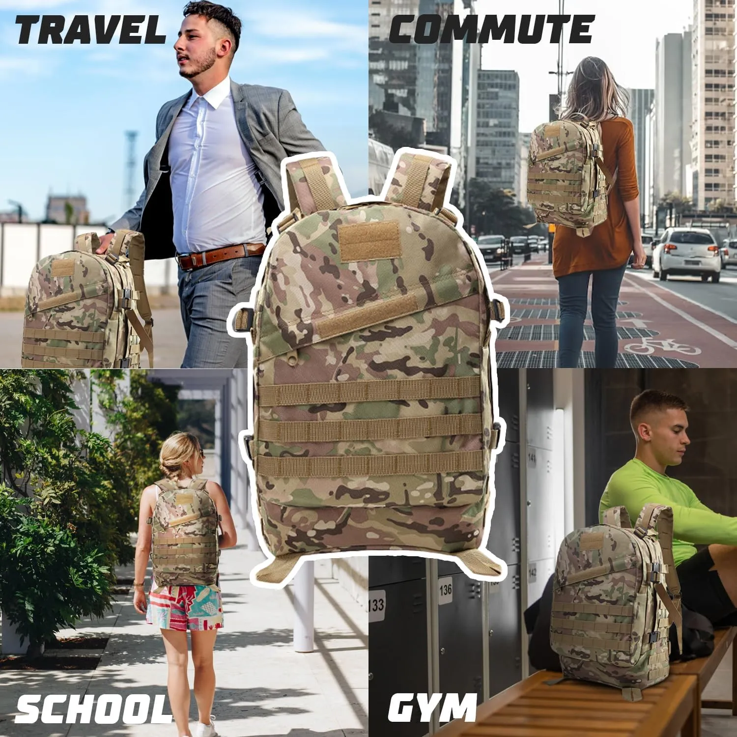 25L Bug Out Backpack for Men | Survival Go Bag for Essential Items, Supplies, Tools & Necessity Kits in Emergencies
