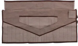 26-Pocket Tool Roll Organizer, Heavy Cotton Canvas Roll-Up Pouch for Metric & SAE Wrenches, Handcrafted Durable Tool Bag for Mechanics, DIY Enthusiasts, and Craftsmen (Tools Excluded)