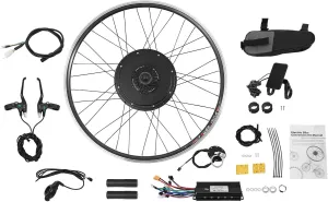 28"/29''/700C Rear Wheel Hub Electric Bike Conversion Kit,5-Gear Speed Adjustment,1000W Dual Mode Controller, Brushless and Gear Hub E-Bike Conversion Motor Kit, Waterproof with LCD Display USA STOCK