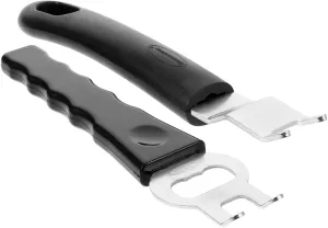 2Pcs Barbecue Lifters Stainless Steel Griddle Plate Crowbar BBQ Tool Set for Outdoor Cooking Ergonomic Design for Easy Handling for Camping and Grilling