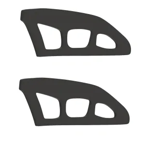 2PCS Eyeshadow Applicator Stamp Tool, Reusable Makeup Silicone Mold, Eyeshadow Wing Tool for Quick Eye Makeup (Black)
