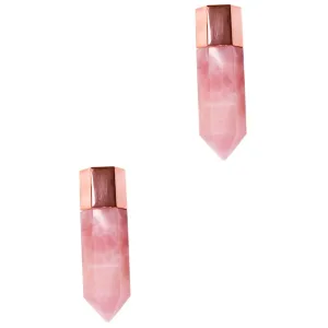2pcs Face Beauty Column Oil Roller Bottle Skin Care Tool Massager for Facial Treatment Smooth Surface for Gentle Rolling Compact Design for and Use