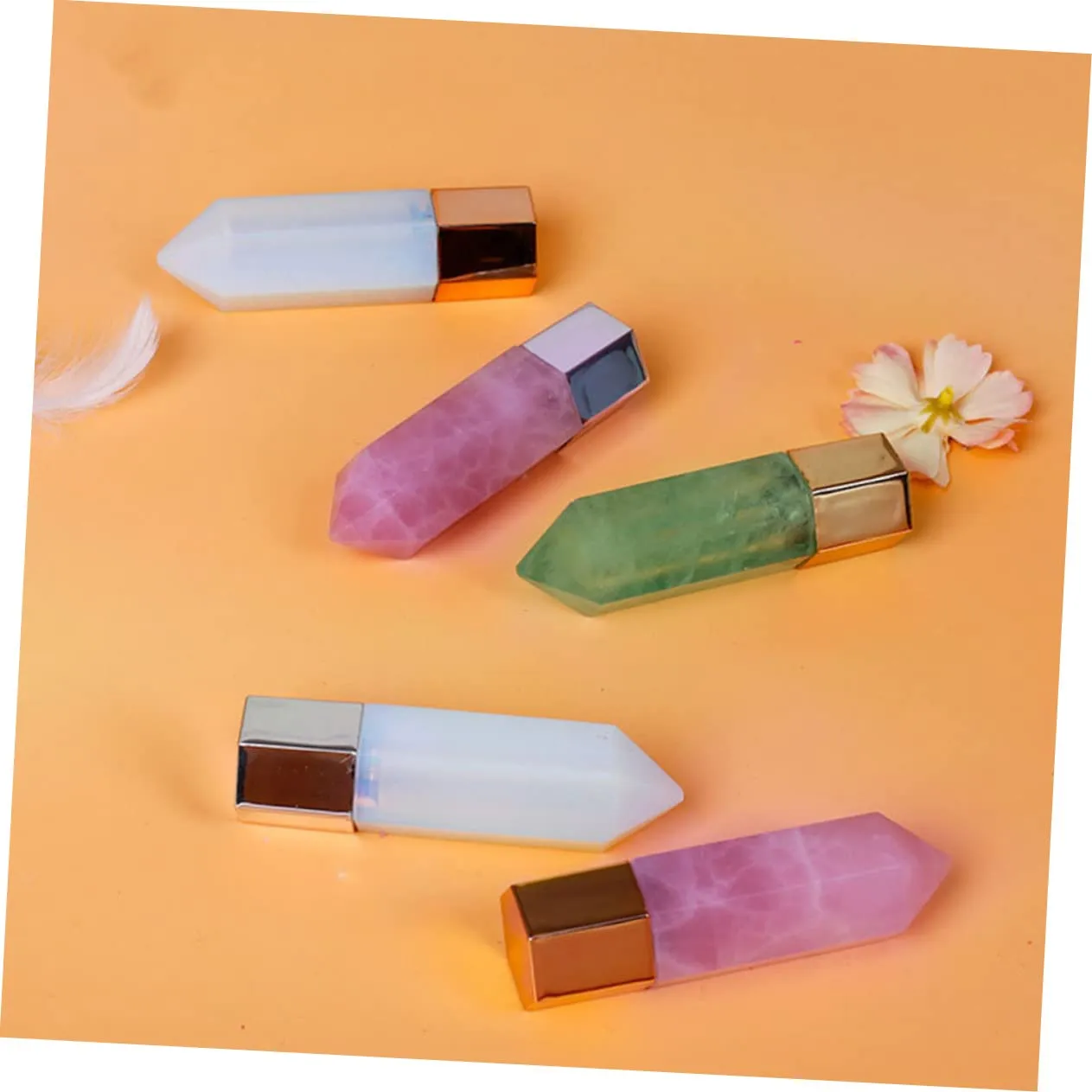 2pcs Face Beauty Column Oil Roller Bottle Skin Care Tool Massager for Facial Treatment Smooth Surface for Gentle Rolling Compact Design for and Use