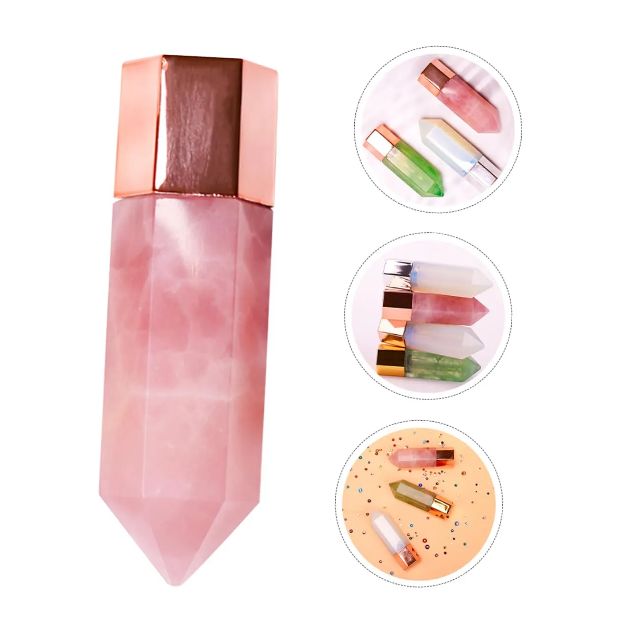 2pcs Face Beauty Column Oil Roller Bottle Skin Care Tool Massager for Facial Treatment Smooth Surface for Gentle Rolling Compact Design for and Use