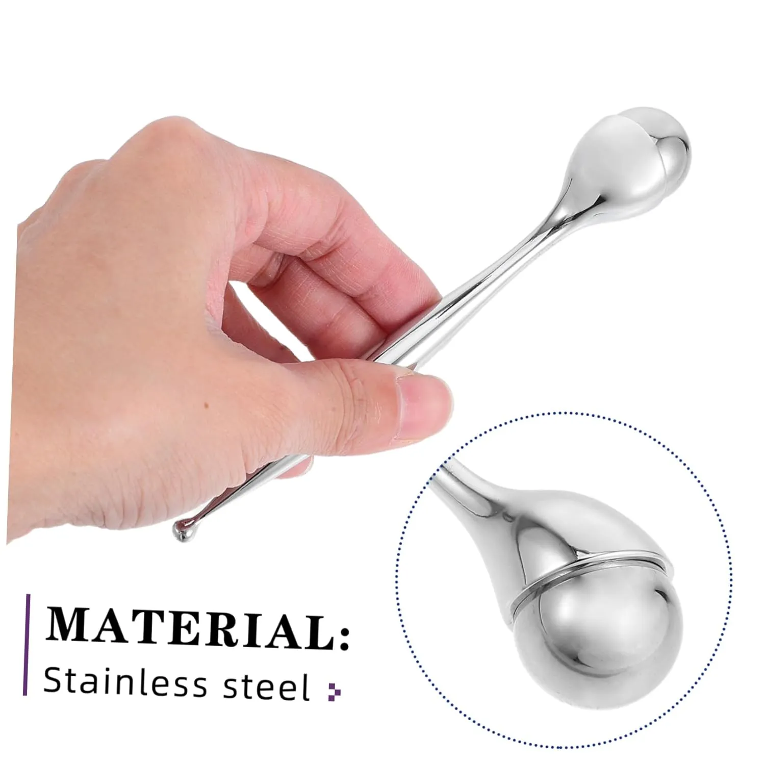 2pcs Household Eye Cream Applicator Professional Eye Roller for Puffiness Relief Portable Design for Travel Massage Tool for Dark Circles and Fatigue