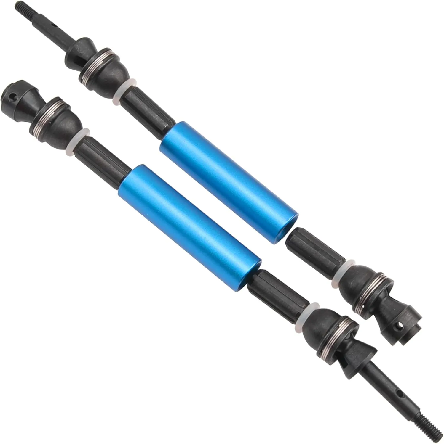 2Pcs ShareGoo Rear CVD Steel Drive Shaft Transmission Axle Compatible with Horizon Ecx 1/10 2WD Ruckus Axe Brutus Circuit Crush K&N Torment 1/10 RC Car (Sky Blue)