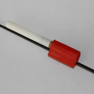 2X Fishing Rod Luminous Stick Light LED Removable Float Night Tackle Red ABS Material Waterproof Glowing Lamp with Buckles