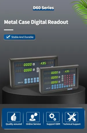 3 Axis DRO Digital Readout for Bridgeport Machine 9X42 Table Set,Linear Glass Scale DRO for Milling Machine 320mm 420mm 770mm 5um Resolution