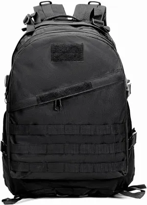 30L Bug Out Backpack for Men, Survival Go Bag for Essential Items, Supplies, Tools Necessity Kits in Emergencies(Black)