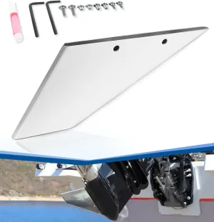35-SS625 Skeg Protector Guard Kit Fits for Mercury, Honda, Yamaha, Nissan, Tohatsu, and Force Outboard, Damage Skeg Repair Polish Stainless-Steel Cover