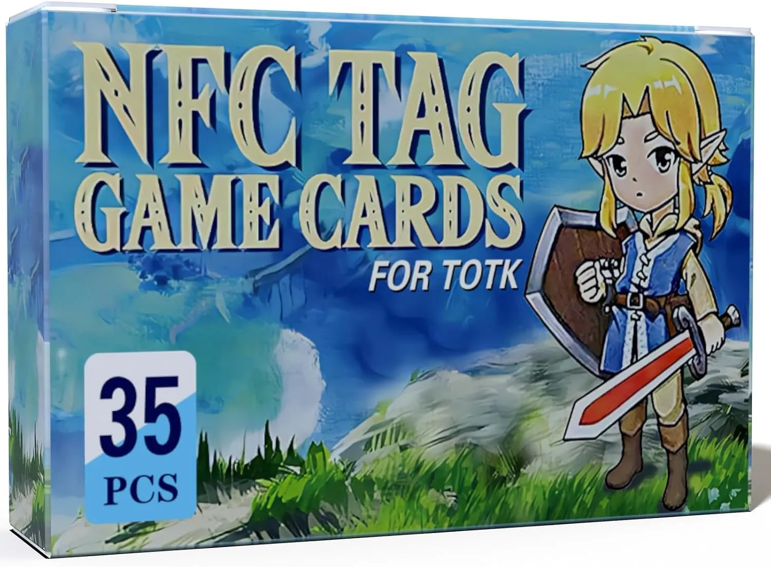 35Pcs NFC Mini Eow & TOTK & BOTW Cards Now Including The 4 New Sages:Complete Set of 35 Unique Collectible Cards for TOTK, Eow, BOTW & SSHD, Ages 120 
