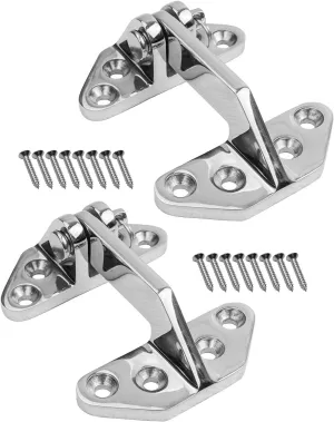 3.62" x 2.87" Marine Hatch Hinge, Heavy Duty Long Reach Hinge with Removable Pin, Stainless Steel 316 Hardware Boat Door Hinges for Ship Kayak RV Yacht