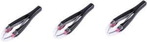 3pcs Stainless Steel Eyebrow Tweezers Professional Tweezers Set Eyebrow Removal Precision Plucker Modern Portable Random Color