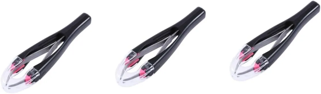 3pcs Stainless Steel Eyebrow Tweezers Professional Tweezers Set Eyebrow Removal Precision Plucker Modern Portable Random Color