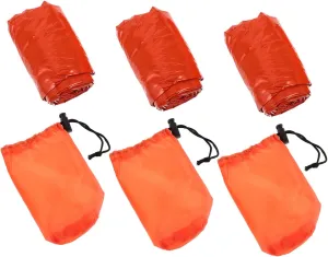 3set Emergency Sleeping Bag Compression Camping Hiking Thermal Blanket Lightweight Survival Bag with Storage Pet Material for Outdoor