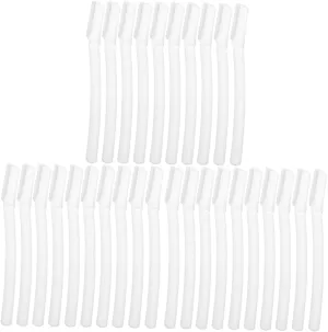 3sets Facial Hair Razors Eyebrow Trimmer Lightweight Hair Removal Tool 10pcs*3