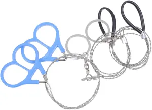 3sets Sturdy Steel Ropes Wire Cutters Outdoor Saws for Emergency Wire Saws Hand-pulled 3pcs*3