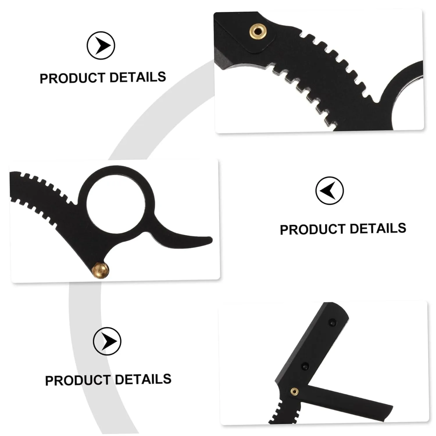 4pcs Manual Barber Straight Beard Shaver for Men Includes and Finger for Precise Shaving of Beard Eyebrows Hair