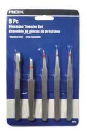5 Pc Tweezer Set