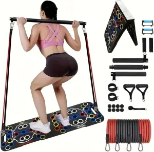 54-Hole Push-Up Board – Multi-Function Exercise Equipment for Home Gym – Adjustable Push-Up Bars for Chest, Arms & Core Workout – Strength Training Tool for Men & Women