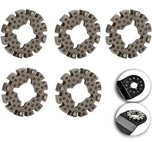 5pcs Adapters for Rockwell Sonicrafter Oscillating Tool Saw Blades - Universal Shank Converter for Star Lock Saw Blades -Multi Master Power Tool Woodworking Accessory for Enhanced